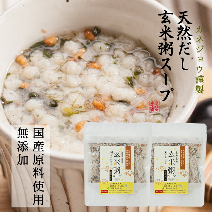 兼上 魚介だし玄米粥スープ60g×2袋 無添加 国産 インス