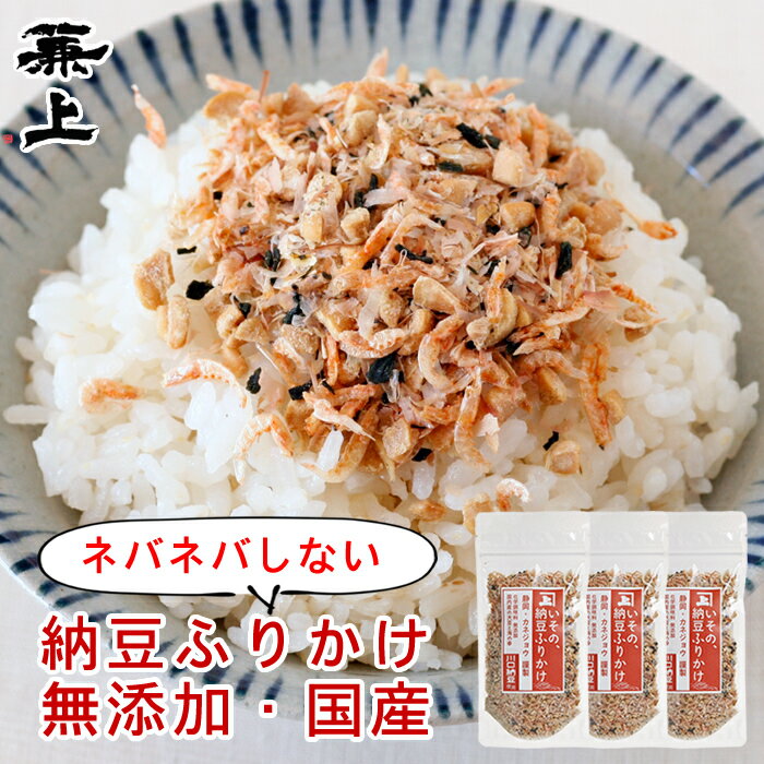 いその 納豆ふりかけ 33g×3個 無添加 国産 納豆 なっとう ふりかけ ご飯のお供 お弁当 おにぎり 混ぜ込み 混ぜご飯 離乳食 子供 子育て ナットウキナーゼ 納豆菌 減塩 カネジョウ 送料無料 グルテンフリー