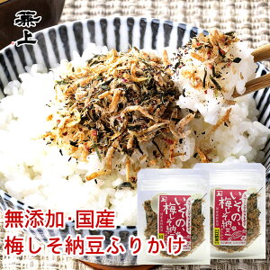 兼上 いその 梅しそ納豆ふりかけ 20g×2個 無添加ふりかけ 無添加 国産 ふりかけ 梅 しそ 納豆 かつお わかめ ご飯のお供 お弁当 おにぎり 混ぜ込み 混ぜご飯 子供 子育て 栄養 健康 ナットウキナーゼ 納豆菌 発酵 発酵 送料無料 グルテンフリー カネジョウ mf