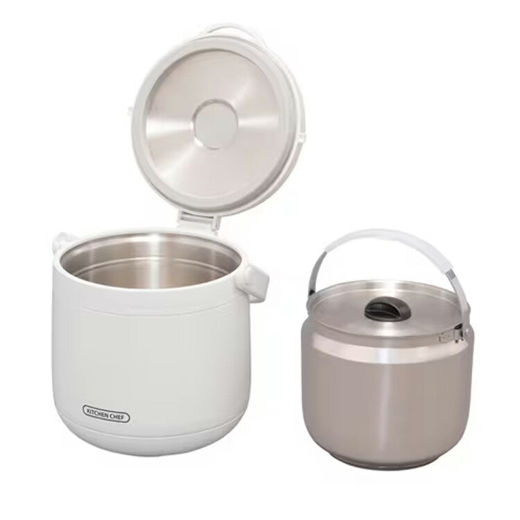 ダブル真空保温調理鍋 おまかせさん 4.5L RWP-N45 ホワイト アイリスオーヤマ