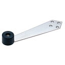 戸当たり アトム ATOM 095977 LR戸当り 生地ヘアーライン(バンパー:黒) ピッチ150mm 【返品不可】