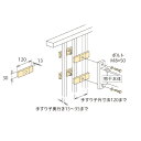 13-15日ポイント5倍川口技研 ホスクリーン HP-4S-W 取付パーツ 1袋