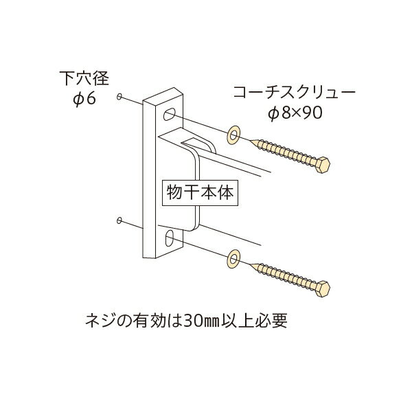 川口技研 ホスクリーン HP-6-LB 取付パーツ 1袋