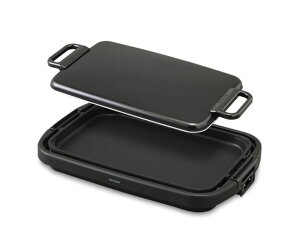 【ただいま全品ポイントUP】ワイドホットプレート アイリスオーヤマ SWHP-011-B ブラック【返品不可】