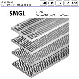 ステンレス製グレーチング カネソウ SMGL13532P=22 ボルト固定式 プレーンタイプ 横断溝・側溝用 1個