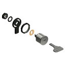 【7/5~カネマサ全品ポイントUP】開きガラス扉用シリンダーカムロック 白熊 シロクマ クローバ CLOVER LO-4060 26/35 クローム/ゴールド