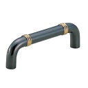 【24日まで全品P3倍】コンビハンドル 白熊 シロクマ HB-79 100mm/200mm/300mm 黒ニッケル・純金/パールニッケル・純金