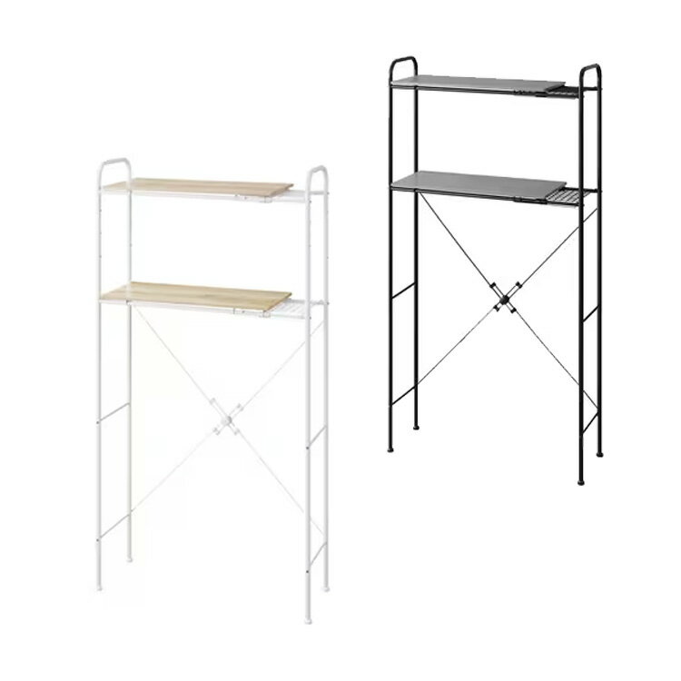 シンプルなデザインのスタイルランドリーラックです。設置場所に合わせてサイズ調節ができる幅伸縮タイプです。インテリアに馴染む木目調の棚板は、ランドリー周りをおしゃれに収納できます。約9cm間隔で6段階、収納物に合わせて高さ調整が可能です。棚板...