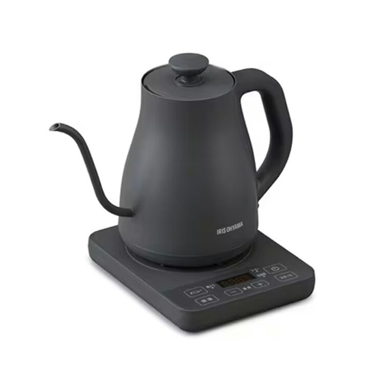アイリスオーヤマ 電気ケトル 温度調節付 IKE-C800T-H チャコール