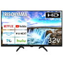 【ただいま全品ポイントUP】アイリスオーヤマ LUCA ハイヒ゛シ゛ョンスマート液晶テレビ 32V型 LT-32WGX-F1 ブラック