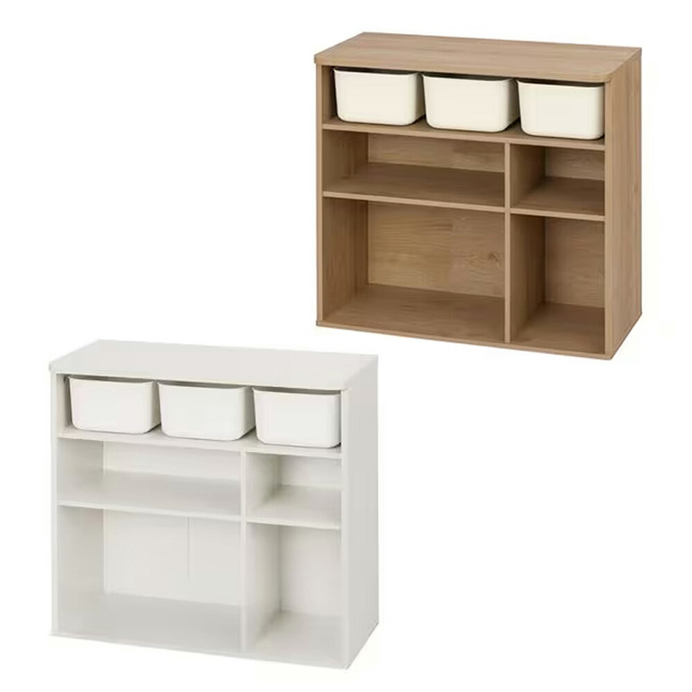 アイリスオーヤマ ラウンドシェルフ RUSR-74S ナチュラル/ライトベージュ ホワイト