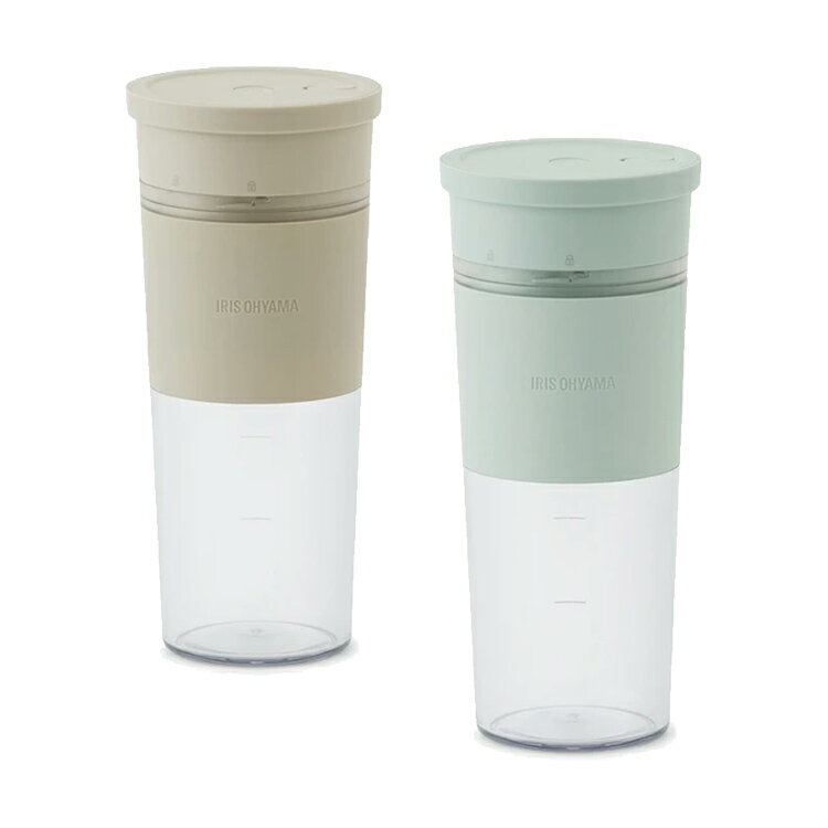 アイリスオーヤマ コードレスブレンダー IBB-C301 モカ ミントグリーン