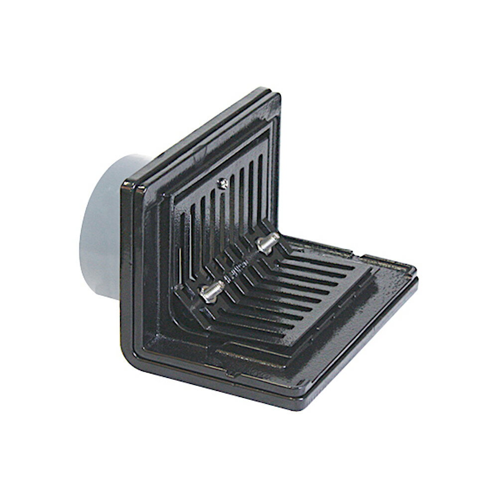 カネソウ 鋳鉄製ルーフドレン EXS-L バルコニー 庇 屋上用 防水層張掛け幅50mm よこ引き用 打込型 ねじ込み式 (シート防水用・屋根部塗膜防水用) 呼称 75・100