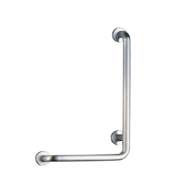 L形丸棒ニギリバー（右） 【白熊 シロクマ】 No.809R（右） ヘアライン/鏡面磨