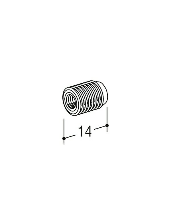 打ち込みナット(M6) アルミ生地 ［ロイヤル］N (HB-13・HB-19・HB-25・HB-32 用]