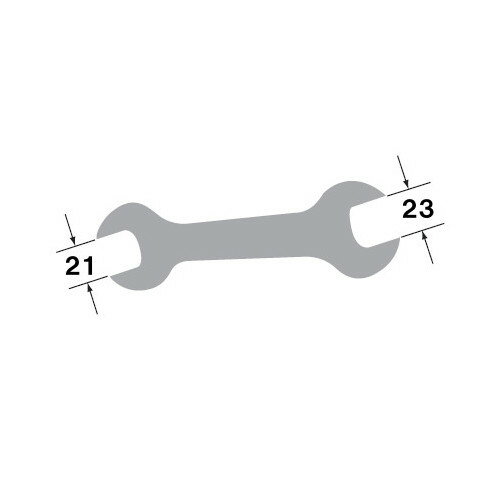 ハンマーキャスター スパナ（ねじ込キャスター用） 呼称《21×23》 （420EA・415EAの85mm・100mmに使用..