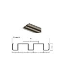 【6日まで!ポイント5倍】アルミ鴨居 （上） レール 【イーグル】 ハマクニ ダブルP-33-3000mm TKブロンズ 436-202