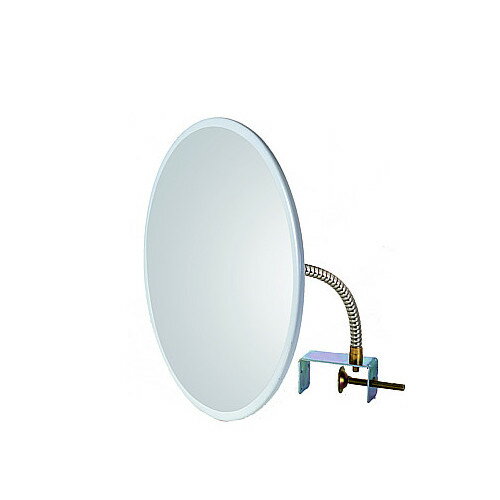 防犯ミラー（クリップタイプ） （はさみ込みタイプ） 【信栄物産】 CR-30 アクリル製 枠カラー:グレー ..