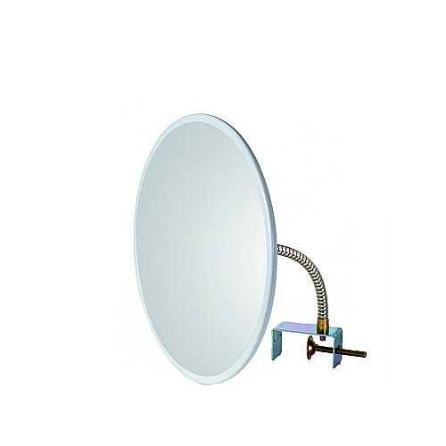 防犯ミラー（クリップタイプ） （はさみ込みタイプ） 【信栄物産】 CR-30BL アクリル製 枠カラー:青 [..