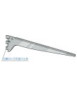 【ただいま全品ポイントUP】ガラス棚受 専用水平ブラケット(先端フラットタイプ・外々用)【ロイヤル】R-201GS 呼び名 300〜400mm