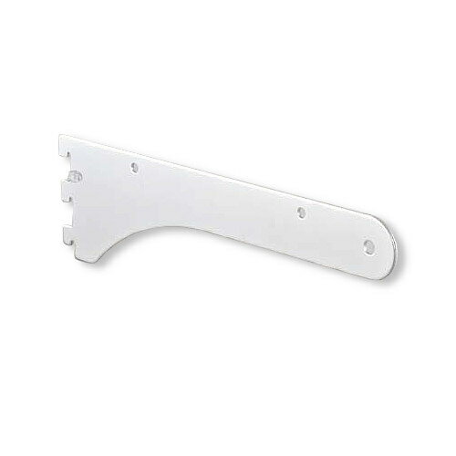 [ルボナリエ] 棚受け 金具 ブラケット L字型 白 ホワイト アイアン シングル シェルフ 4個 (白, 145x110mm)