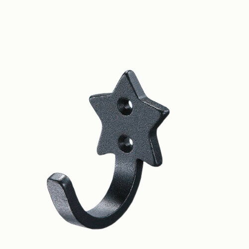 星形フック 【白熊 シロクマ】 WB CF-23-NB サイズ:D40×H52 Nブラック