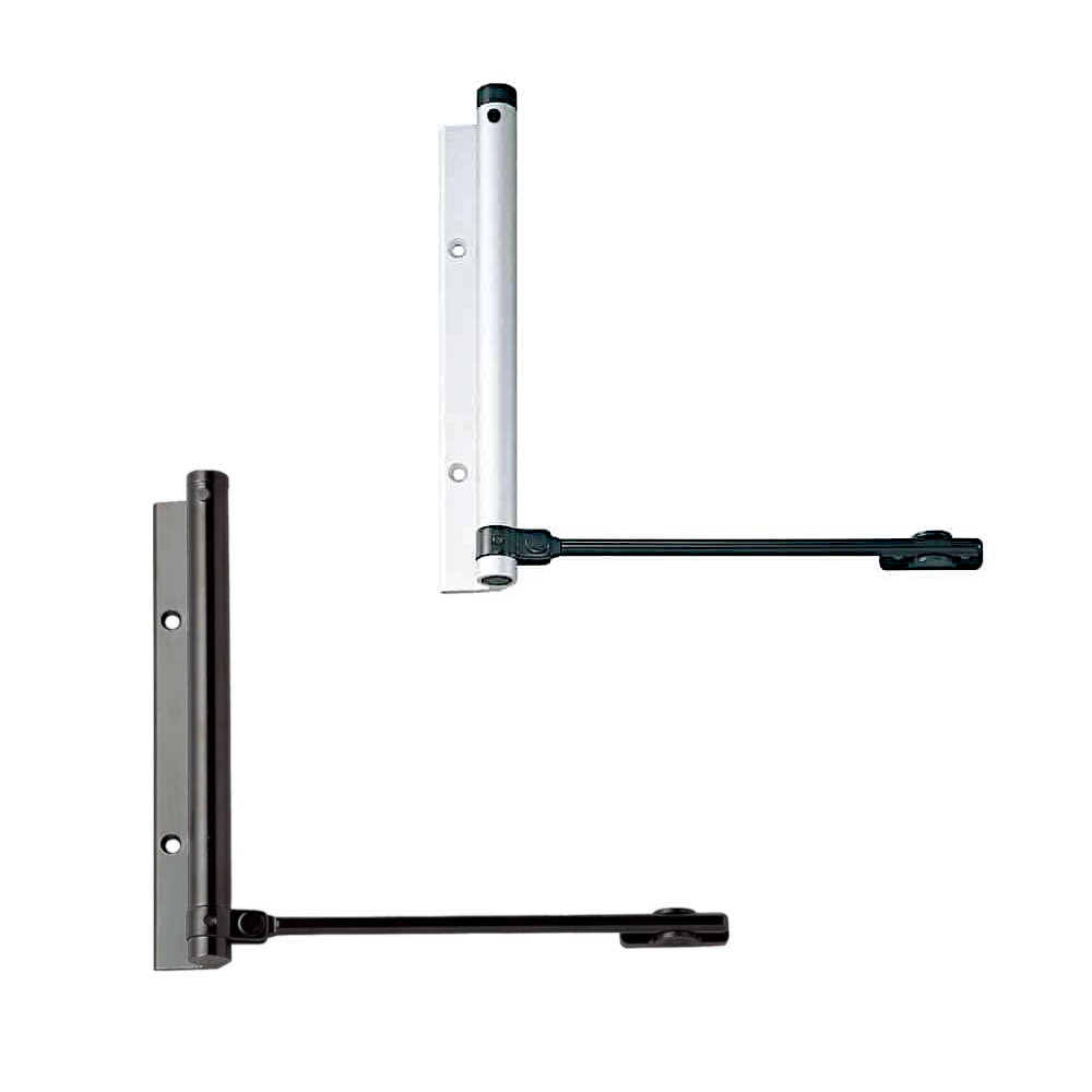 スプリングドアクローザー［スガツネ］5613 (色:シルバー・ブラック) (軽量ドア用) (アルミニウム合金/..