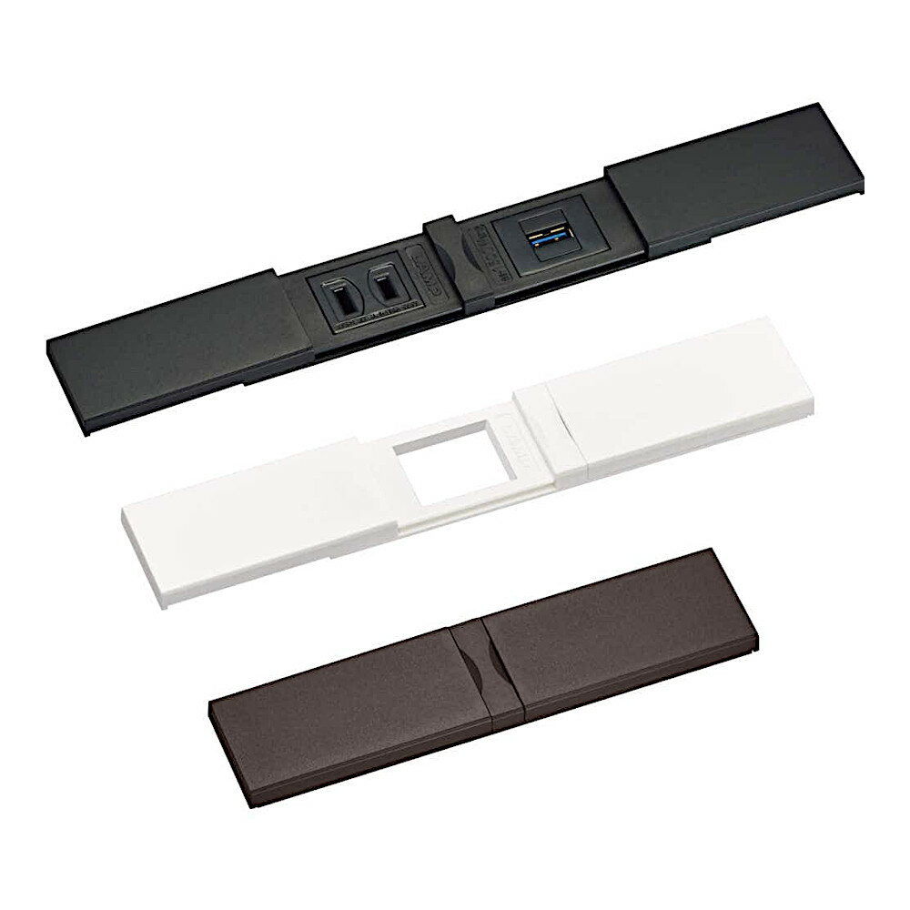 【20-25日ポイント5倍】コンセントカバー 樹脂タイプ［スガツネ］DMC1W (色:ブラック・ホワイト・ブラウン) (仕様:常閉・開時保持) (口数:1口2連)「スガツネ製品ならカネマサ」