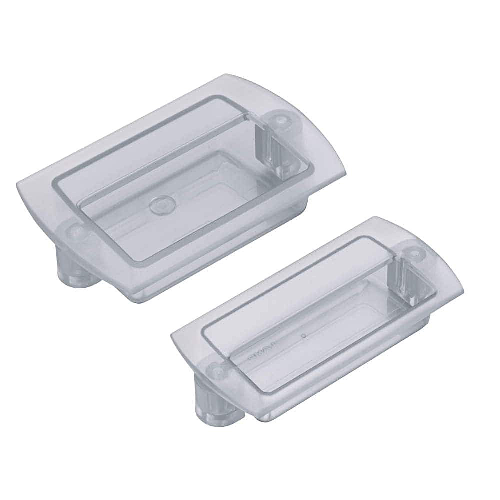 埋込取手 SEMI規格準拠［スガツネ］HH-P118 (色:クリア) (L×B寸法:118×58・130×86mm)「スガツネ製品ならカネマサ」