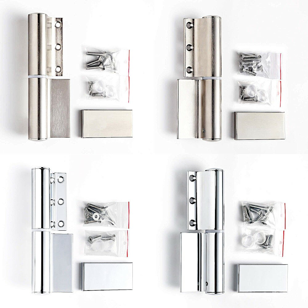 ソフトクロージング機構付ガラスドア用丁番［スガツネ］M835E10SOL (仕上:サテンステンレス調・クロム..