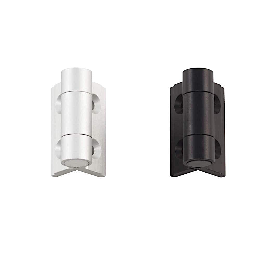 アルミ合金製スプリング丁番［スガツネ］72-1-CLS (色:シルバー・ブラック) (トルク:1.22kgf・cm) (サ..