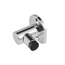戸当り LAMP 8440MS7 黄銅/エチレンプロピレンゴム(EPDM) クロムめっき/ブラック 壁取付用 サイズ:45φ×H39