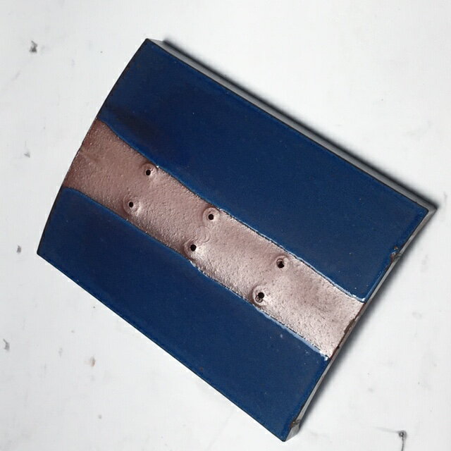 取寄せ 陶器瓦 青緑熨斗瓦 53A版 のし瓦 屋根瓦