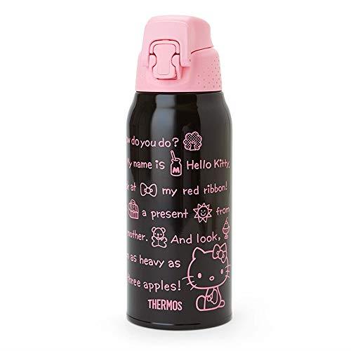 サンリオ × サーモス 子供用 水筒 800ml 直飲み ステンレス ボトル ハローキティ キティちゃん hello kitty 保冷専用 ショルダーヒモが付いたポーチ付き 名前スペース付き 女の子 キャラクター SANRIO X THERMOS 3