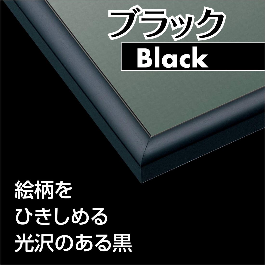 エポック社 アルミ製パズルフレーム パネルマックス ブラック (51x73.5cm) UVカット仕様 パズル Frame 額縁 EPOCH ひも 2