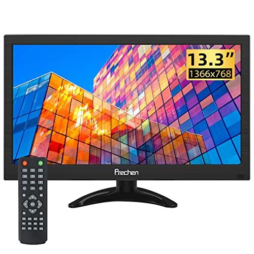 13.3 インチ HDMI 液晶 モニター ディスプレイ 1366x768 LED 小型モニター HDMI VGA AV BNC USB 入力 PC ラズベリー pi キッチン HDMI モニター セキュリティ モニター 産業用モニタ、スピーカー内蔵