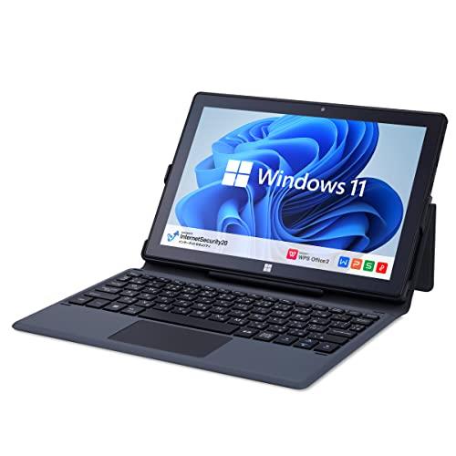 Windows タブレット GM-JAPAN ノートパソコン Windows 11 Office搭載 575g 10.1インチ 2in1 タブレット メモリ 4GB/SSD 128GB/日本語キーボード/Celeron/WIFI/USB3.0/HDMI/WEBカメラ