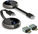 ワイヤレス hdmi 無線 送受信機 AIMIBO 4K/5Ghz/30M安定転送距離 説明会/ライブ配信/プレゼン/ゲーム/パーティーに適用 ビデオトランスミッターmini HDMI/Micro HDMI変換端子付属 hdmi 無線化 ユニット