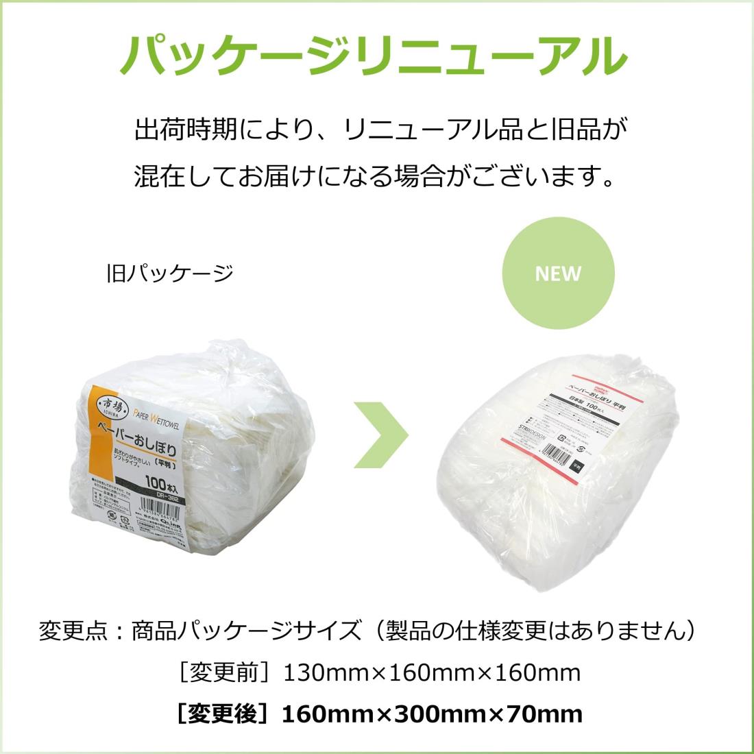 ストリックスデザイン 抗菌 おしぼり 使い捨て 日本製 平判 100枚 個包装 肌触りが優しいソフトタイプ パルプ不織布 業務用 DR-382 2