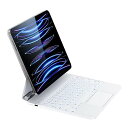 マジックキーボードHOU iPad キーボードはiPad Air第5世代/第4世代10.9インチ（2022/2020）とiPad Pro 11インチ（第4世代/第3世代/第2世代/第1世代）に対応し、7色のバックライト、磁気吸着、多点押圧タッチパネルを備え、日本語配列は日本語説明書付き（ホワイト）