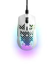 SteelSeries ゲーミングマウス 有線 Aerox 3 Snow 超軽量 IP54規格 防水 防塵 TrueMove Coreセンサー搭載 スーパーメッシュUSB-Cケーブル付き