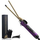 SAOSA ヘアアイロン カール 9mm コテ カールアイロン 極細 セラミック プロ仕様 急速加熱 60℃-230℃ 自動電源OFF 男女兼用 海外対応