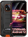 OUKITEL WP18Pro simフリー スマホ 本体 5.93インチ 12500mAhバッテリー IP68/69K防水防塵耐衝撃 Android 12搭載 4GB RAM 64GB(最大1TB) ROM 4GデュアルSIM 高画素13MPカメラ USB OTG NFC GPS機能 技適認証済 オレンジ