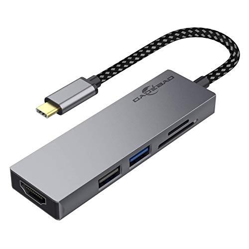 USB C ハブ アダプタ 5-in-1 4k hdmi GADEBAO マルチポート usb ハブ type-c【4K HDMI出力+USB3.0/2.0..