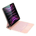 マジックキーボードHOU iPad キーボードはiPad Air第5世代/第4世代10.9インチ（2022/2020）とiPad Pro 11インチ（第4世代/第3世代/第2世代/第1世代）に対応し、7色のバックライト、磁気吸着、多点押圧タッチパネルを備え、日本語配列は日本語説明書付き（ピンク）