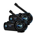 FODSPORTS バイク インカム FX8 AIR インカム 通信自動復帰 20H連続使用 三段階音質調整 FMラジオ付き Bluetooth5.0 IPX6...