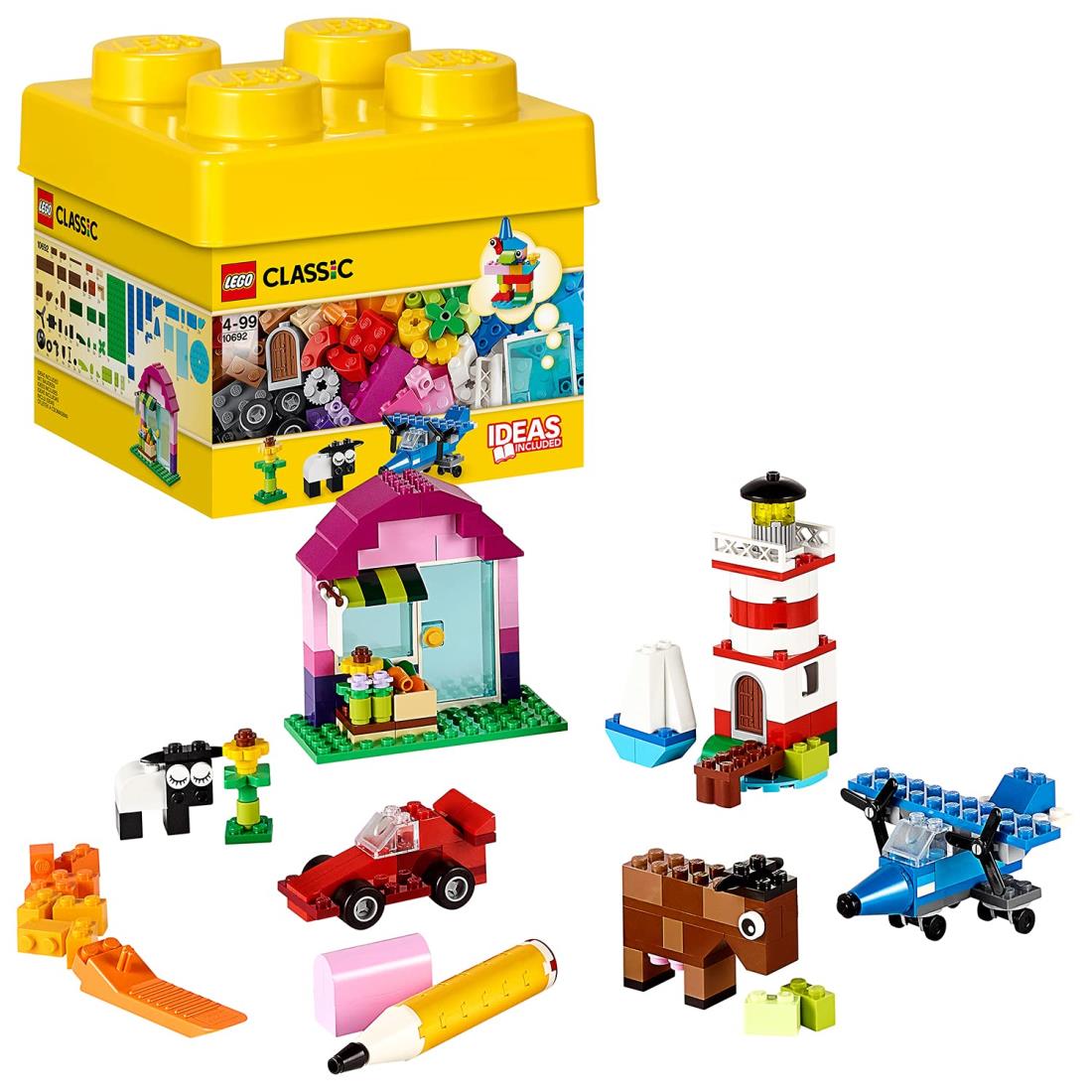 レゴ (LEGO) クラシック 黄色のアイデアボックス ベーシック 10692 おもちゃ ブロック プレゼント 宝石 クラフト 男の子 女の子 4歳～99歳