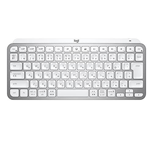 ロジクール MX KEYS mini KX700PG ミニマリスト ワイヤレス イルミネイテッド キーボード ペイルグレー 充電式 bluetooth Logi Bolt Unifying非対応 USB-C-A 日本語配列 windows mac chrome ios Android 無線 KX700 国内正規品