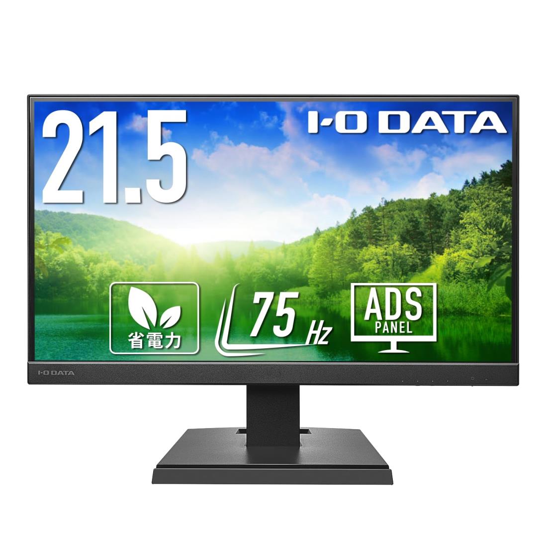 アイ・オー・データ IODATA モニター 21.5インチ ブラック ADSパネル 非光沢 省電力 (HDMI/アナログRGB/スピーカー付/VESA対応/日本メーカー) EX-A221DB