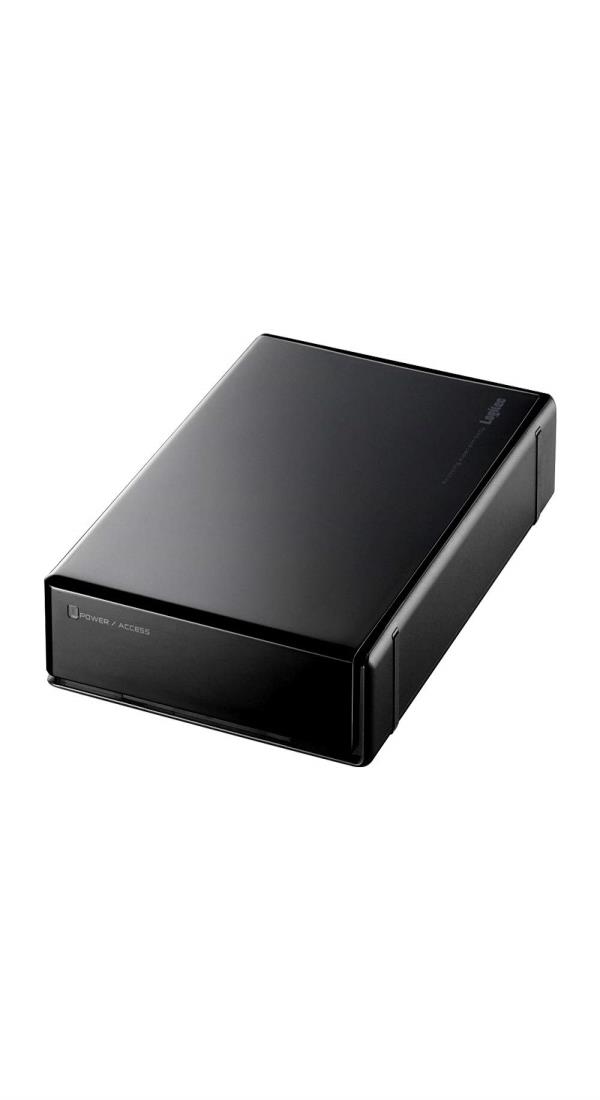 ロジテック 外付け HDD SeeQVault対応 テレビ録画用 ハードディスク 4TB 静音 ファンレス設計 国内メーカー 3.5インチ USB3.2 (Gen1) / USB3.0 LHD-ENB040U3QW